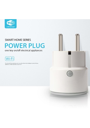 Yaleker Akıllı Wi-fi Duvar Soketi Mini Beyaz 10a Avrupa Tipi - Uygulama Ve Ses Kontrolü, Zamanlama Fonksiyonu