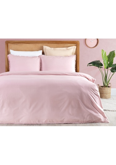 Madame Coco Sona Tek Kişilik Püsküllü Nevresim Takımı Nt0000000143tek Kişilik-pudra