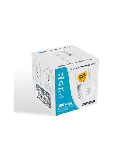 Ayt Powermaster Pw-wr22 300 Mbps 2 Anten Wifi Repeater Access Point Router Wifi Sinyal Güçlendirici Kablosuz