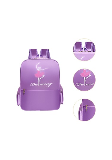 Suntek Bale Dans Sırt Çantası Sıradan Sevimli Ayakkabı Menekşe Dans Menekşe