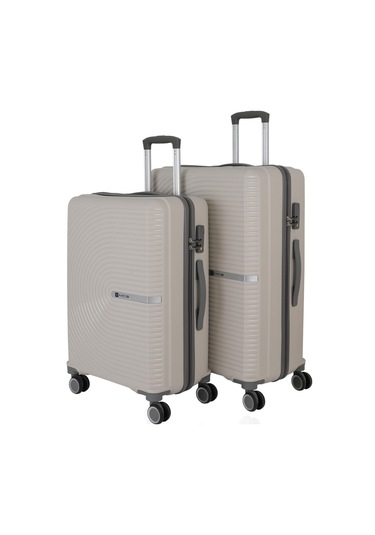 V374 Su Y.üretim Pp Valiz 75 Cm + 65 Cm S24sy1000078-set 00424 Kemik/gri Kemik - Gri