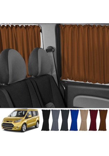 Pandami Ford Connect 1.nesil 2002-2013 Uyumlu Taba Raylı Oto Perde Takımı