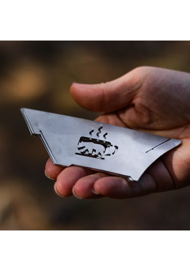 Kamp Ayısı Barista Dripper Filtre Kahve Damıtıcı: Katlanır Paslanmaz Metal Kahve Demleme Aparatı