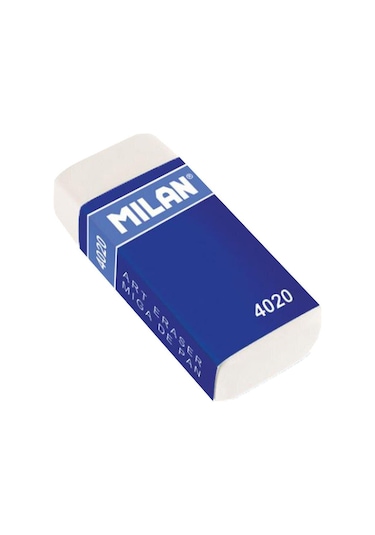 Milan Soft Synthetic 4020 Beyaz Tekli Silgi