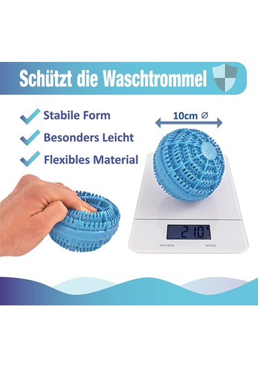 Maiyame Eko Temizleme Topu: Seramik Bileşikli Sebs Materyal, Kir Ve Tüy Toplayıcı, Pratik Yıkama Mavi