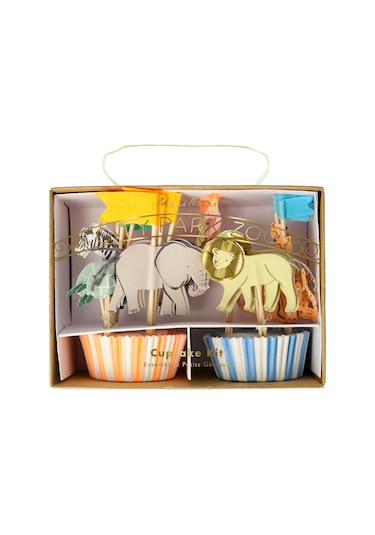 Meri Meri - Safari Cupcake Kit - Safari Cupcake Kit - 24'lü