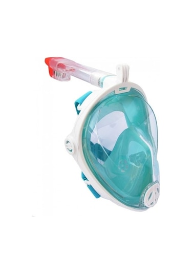 Trendooze Yüz Soleshopping Şnorkel Maskesi, Görüntü Full Face-tam Dalış 180 Cb Altın Çok Renkli