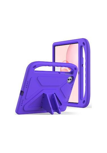 Honor Pad 10 Kılıf El Tutacağı Destekli Tablet Eva Kılıfı - Mor Tablet Kılıfı
