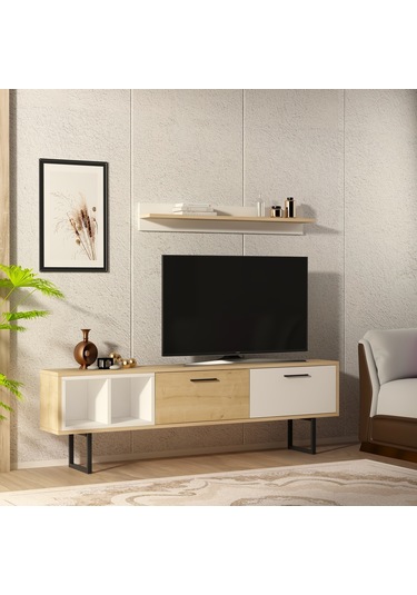 Enna Tv Ünitesi Safirmeşe Beyaz