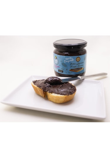 Dark Brown BİTTER Sürülebilir Gerçek Çikolatalı Fındık Kreması 400 Gram