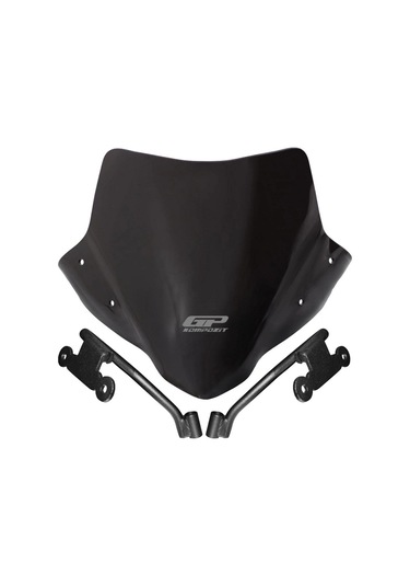 Gp Kompozit Honda Cb500f 2014-2020 Uyumlu Kısa Ön Cam Siyah