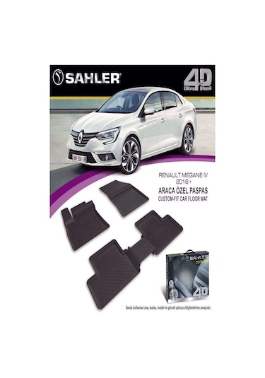 Renault Megane 4 Sedan 2016+ Uyumlu Sahler Araca Özel 4.5d Havuzlu Oto Paspas - Megane 4