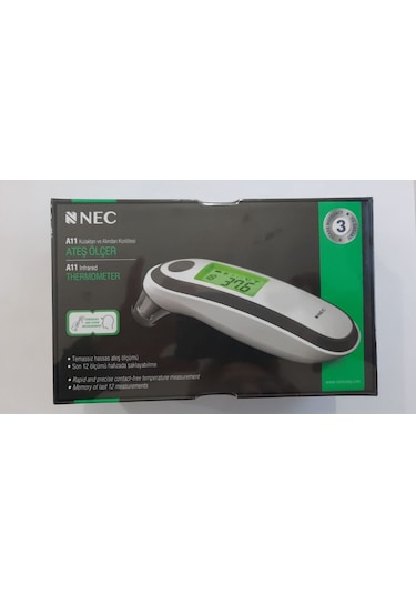 Nec A11 Alından ve Kulaktan Kızılötesi Temassız Ateş Ölçer Beyaz