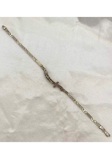 Kelepçeli Kı Lıç Gümüş Erkek Bileklik F160020100