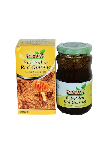Hel-Kim Bal Polen Red Ginsengli Bitkisel Karışımlı Macunnu 450 G