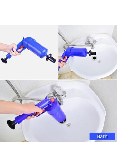 Hava Pompası Boru Piston Tahliye Temizleyici Kanalizasyon Tıkanmış Sökücü Banyo Mutfak Tuvalet Temizleme Aracı