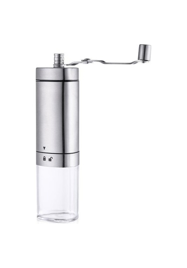 Ev İçi Paslanmaz Çelik Elle Kahve Değirmeni - Ayarlanabilir, Kolay Temizlenir, Taşınabilir, Fincan & Kaba Toz Üretir