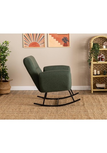 Pafu Kono Tv / Dinlenme / Baba / Emzirme Koltuğu Sallanan Sandalye - Keten Haki