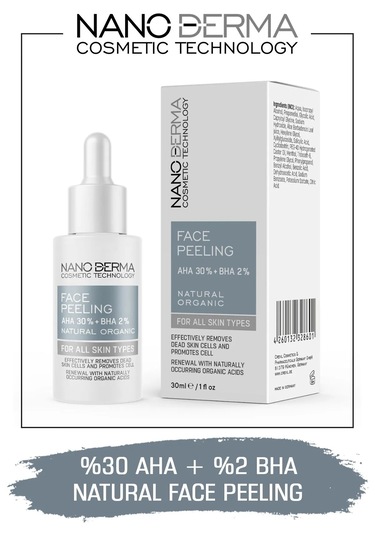 Nanoderma Face Peeling %30 Aha %2 Bha Cilt Tonu Eşitleyici Leke K