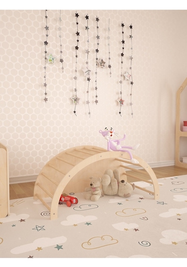 Arco Montessori Salıncak Masa Oyuncak Organizeri Ve Tırmanma Bir Arada Minder Hediyeli