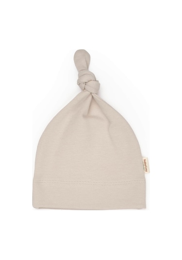 Bebek 3'lü Şapka %100 Organic Pamuk - Yenidoğan Serisi - Csy8192 Krem