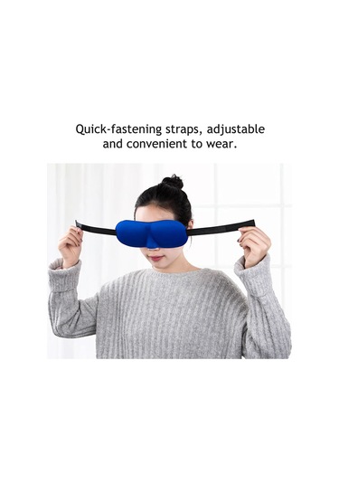 Samdoo Uyku Göz Maskesi 3'lü Set - 3d立体, Hava Geçirgen, Ultra İnce + Su Geçirmez Saklama Çantası + Gürültü Engelleyici Earpluglar Siyah