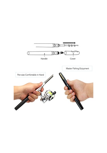 Teltree Yeşil Çelik Fiber Gömlek İçin Balıkçılık Seti - 1m Uzunluk, 4.3:1 Dişli Oranı, 2+1 Tekerlekli Mini Makara Yeşil