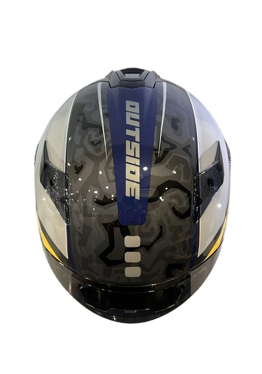 Mt Helmets Targo S Outside C3 Kapalı Motosiklet Kaskı Parlak Sarı