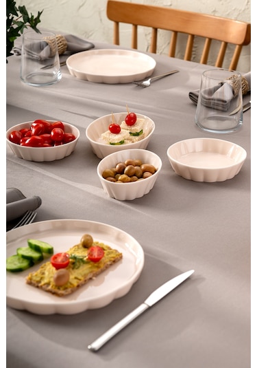 Emsan Cozy 14 Parça 6 Kişilik Kahvaltı Takımı Pembe Pembe