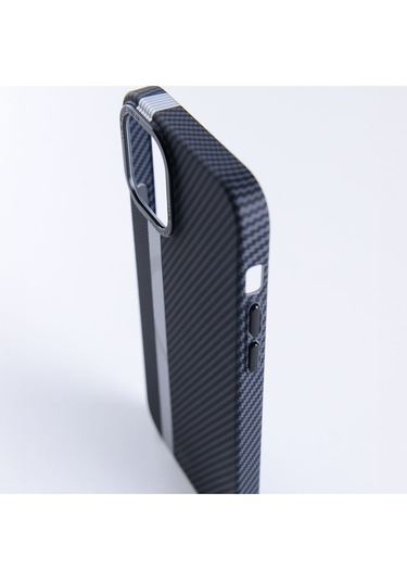 Merci Iphone Uyumlu 14 Pro Uyumlucarbon Line Magsafe Destekli Kılıf Siyah