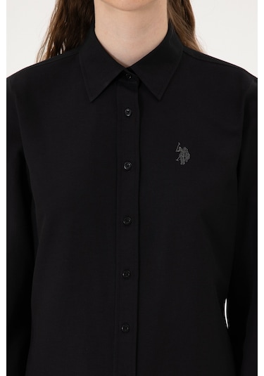 U.s. Polo Assn. Kadın Siyah Gömlek Basic 50316711-vr046 Siyah