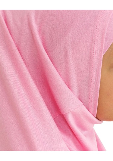 Çocuk Hazır Giyim Başörtüsü Şal Turban Viskon - Pembe Pembe