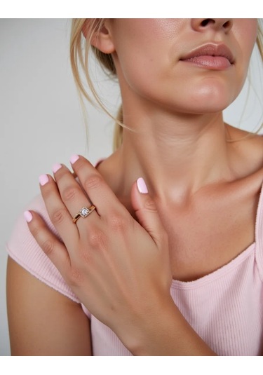 Xuping Kadın Yüzüğü, Tıbbi Alaşım, Altın Kaplama, Taşlı 227646023 Diğer