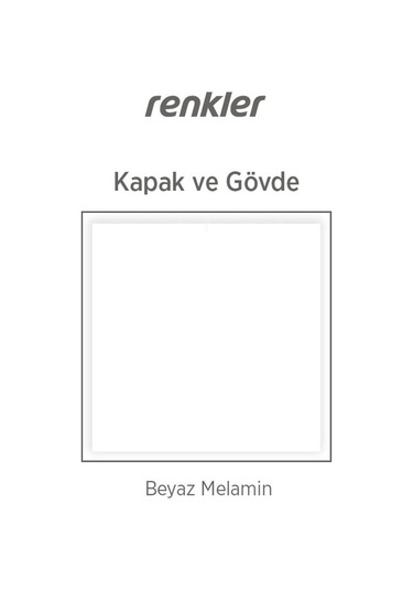 Easy 2 Kapaklı Gardrop Dolap