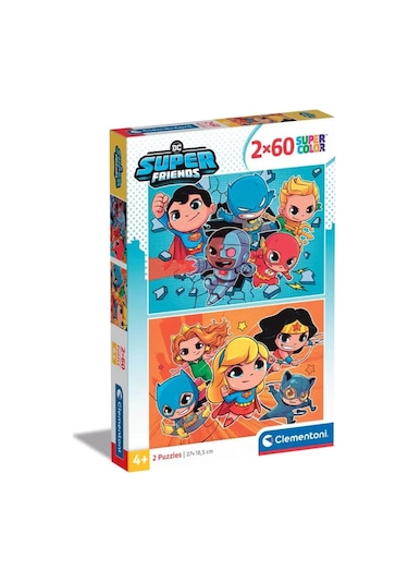 Clementoni Dc Super Friends Puzzle 2 X 60 Parça