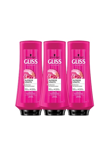 Gliss Supreme Length Uzun Saçlara Özel Saç Kremi 360 ML x 3
