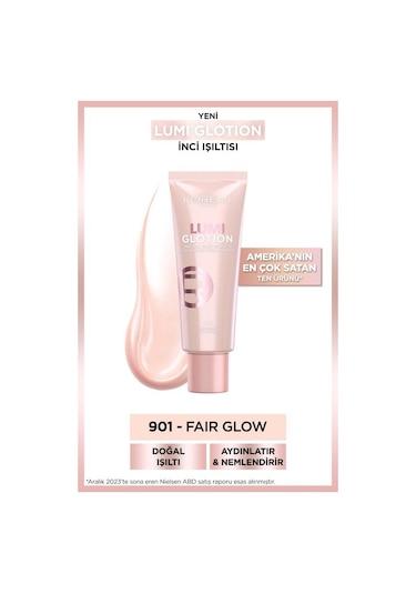 L'Oréal Paris Panorama Maskara + Glotion All-In-One Doğal Işıltı 901 Fair Glow
