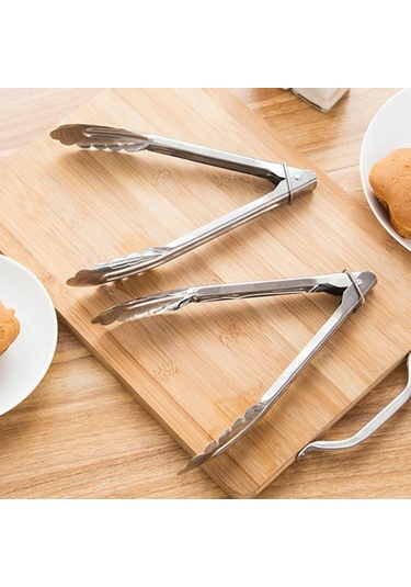 3 Adet 9 inç Paslanmaz Çelik Gıda Klip Pişirme Araçları