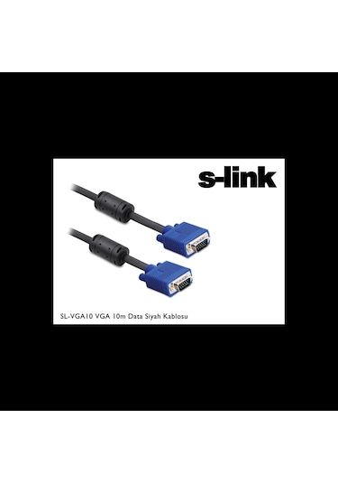S-lınk Sl-vga10, 15pin, İki Ucu Erkek, 10mt, Vga Kablosu