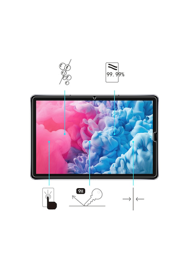 Huawei Uyumlu Mate Pad T10S 10.1 Tempered Cam Ekran Koruyucu