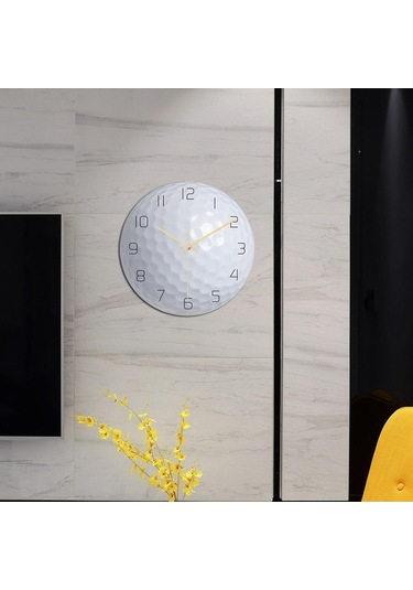 Pazly Yuvarlak Topu Suntek Spor Sessiz Saati Golf Golf Geçmeyen Duvar 12 '' Yj Çok Renkli