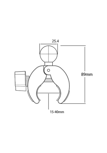 Kamera Telefon Tutucu Bilyalı Başlık Tabanı Canlı Sürüş Atış Gidonu Döner Kelepçe Hızlı Çıkarma Siyah