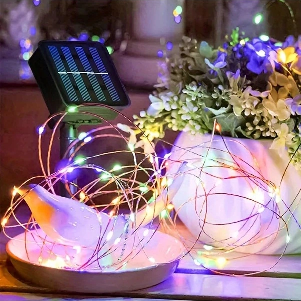 Trendooze Işıltılı Irılucn Solar Led Aydınlatma 300 Işık 8 Mod Bahçe Ağaç Noel Parti