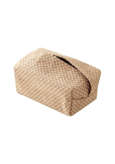 Japon Tarzı Jüt Kağıt Mendil, Oturma Odası Peçetelik, Masa Mendil Kutuları Konteyner, Ev Ve Araba Kağıt Dispenseri