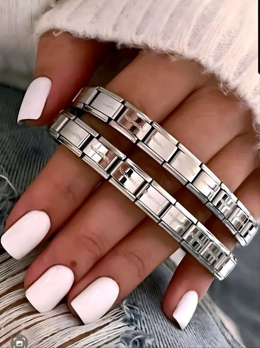 Vally Tıme Nomination Nomineyle 2 Adet Çift Bilezikler 397427847 Gri