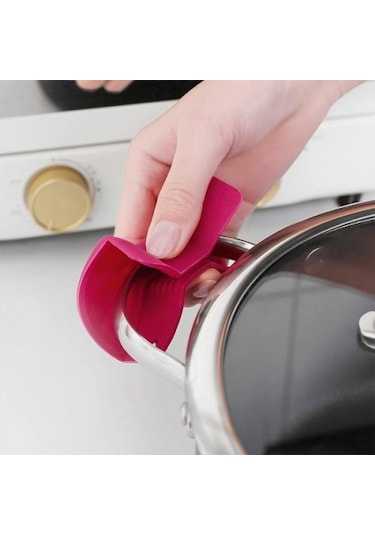 Fiyonk Şeklinde Silikon Tutacak Çok Renkli