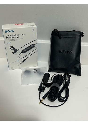 Boya By-m1s Kablolu Yaka Mikrofonu Pc Akıllı Telefon Dslr İçin 3.5mm Trrs Kondenser Yaka Mikrofonu