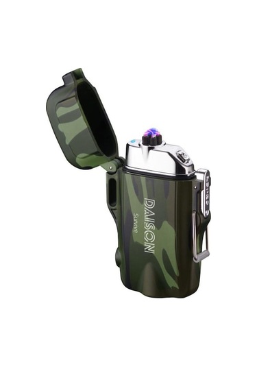 Novahub Daison Survive Komando Asker Yeşili Çift Ark Usb Anti-rüzgar El F Diğer