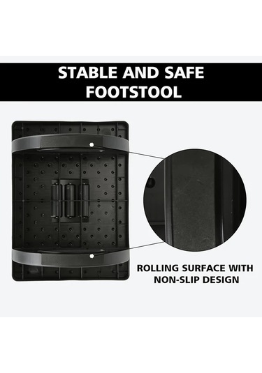 Xuweiwei Beyaz 1 Adet Ergonomik Ofis Ayak Dinlenme Altlığı Masajlı Masa Altı Ayaklık Beyaz