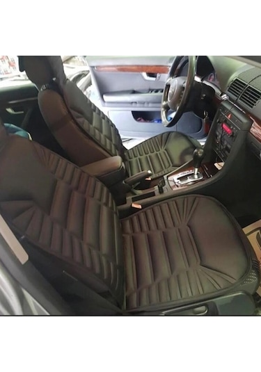 Audi Q3 İle Uyumlu Sport Oto Koltuk Minderi Ortopedik 2 Li Set Siyah